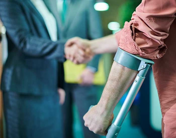 a man with a personal injury finally gets some legal representation